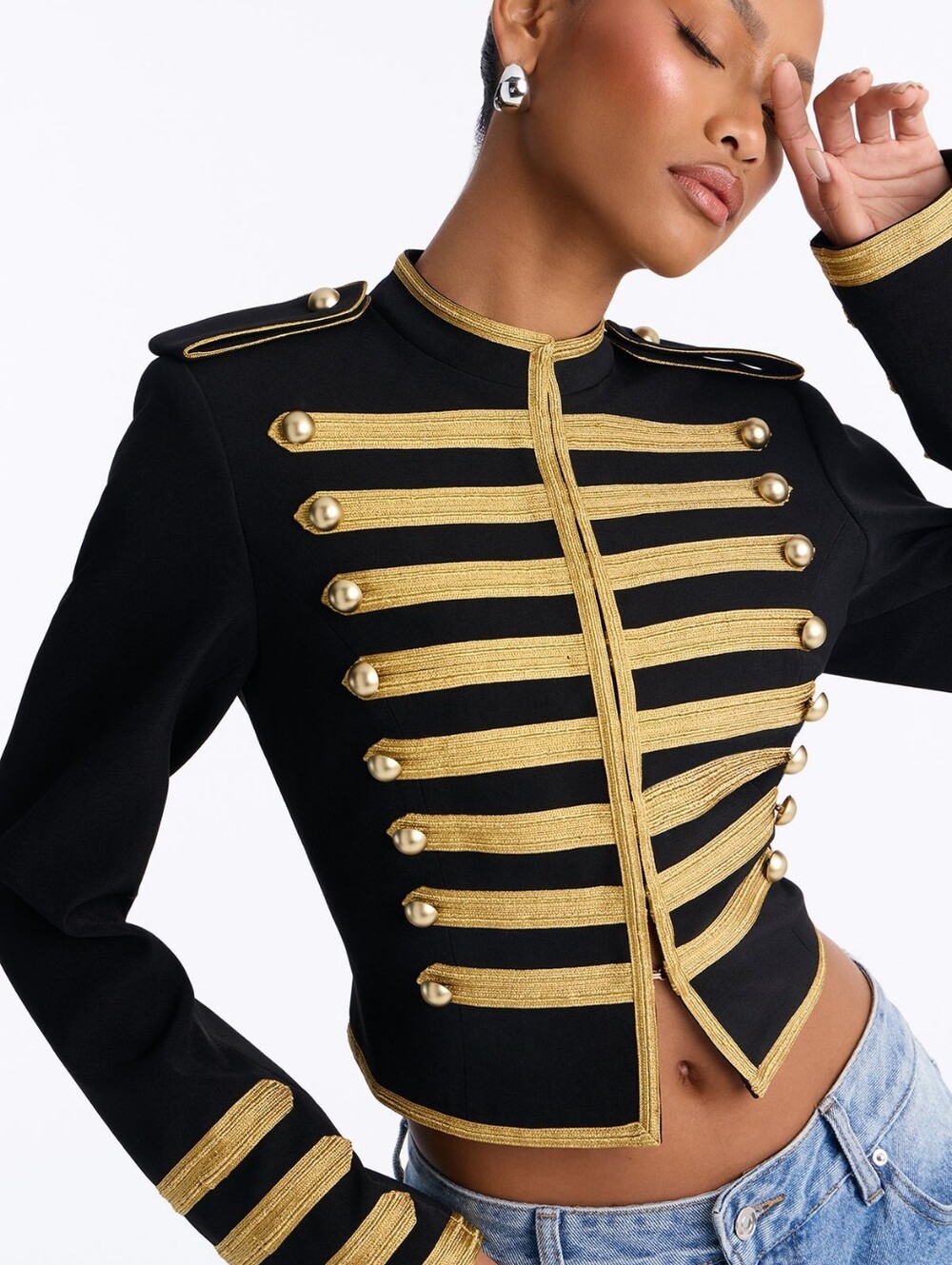 Militant Embellished Trim Jacket - Picture 3 of 4